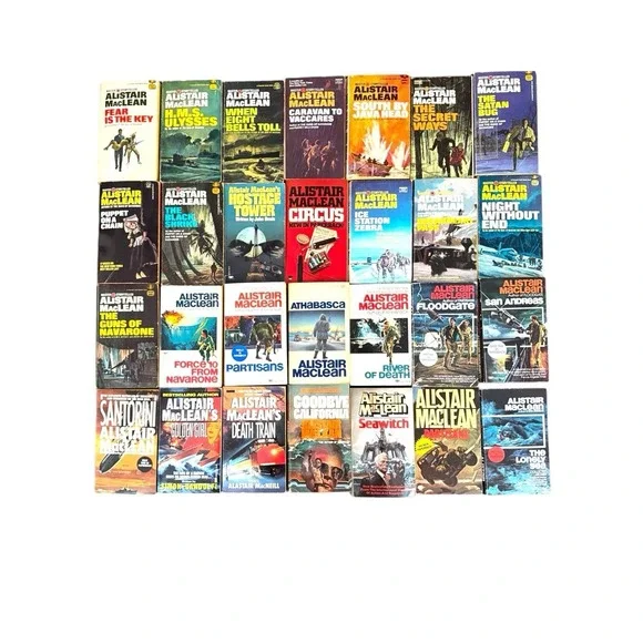 Alistair MacLean Vintage Huge Collector Lot of 28 Paperback Books